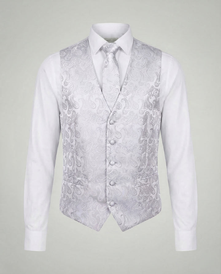 Elegante Paisley Anzugweste Herren
