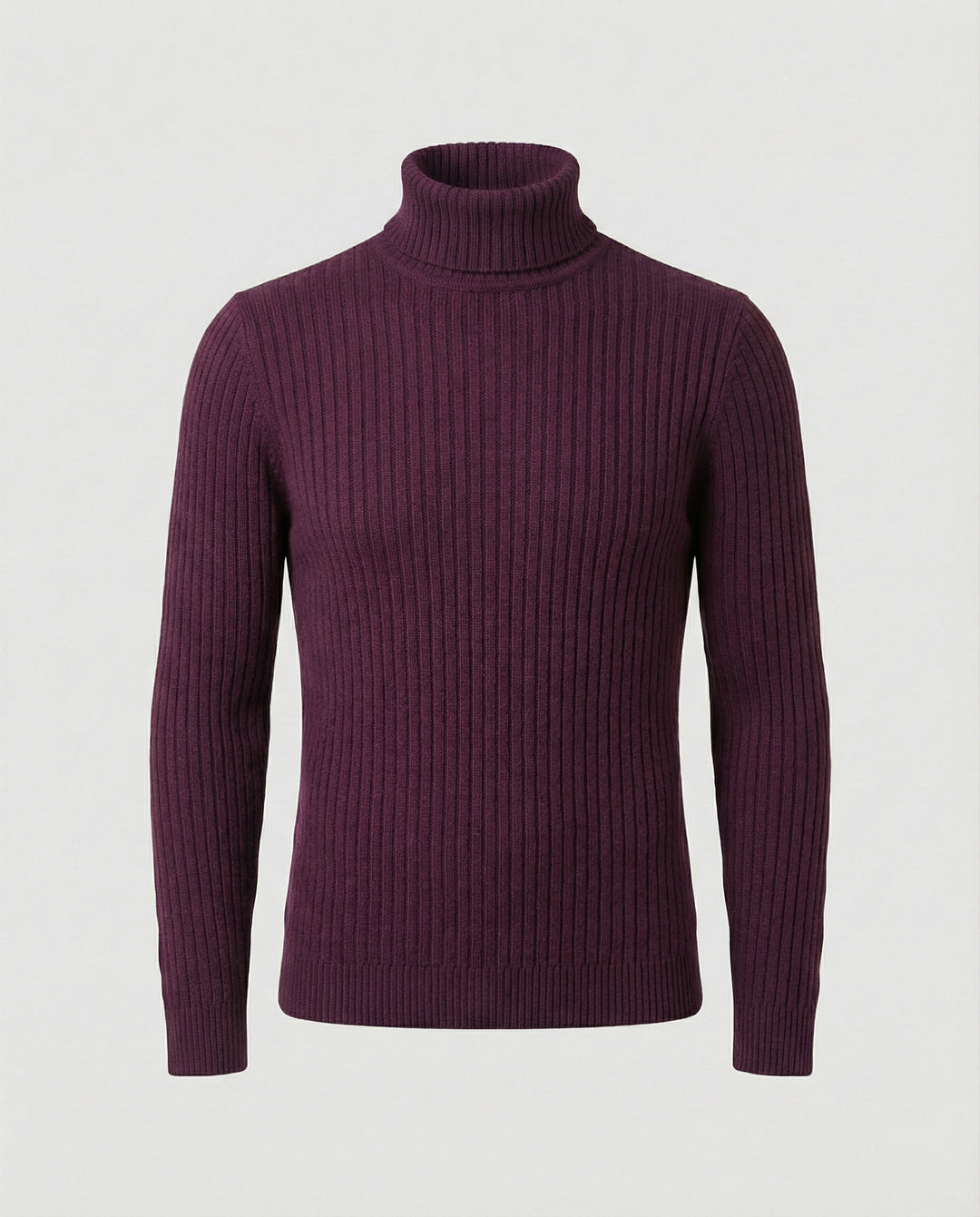 Rollkragenpullover Rippmuster Herren