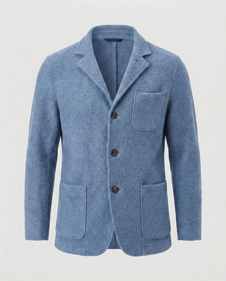 Herren elegante Strickjacke mit praktischem Schnitt und modischen Details
