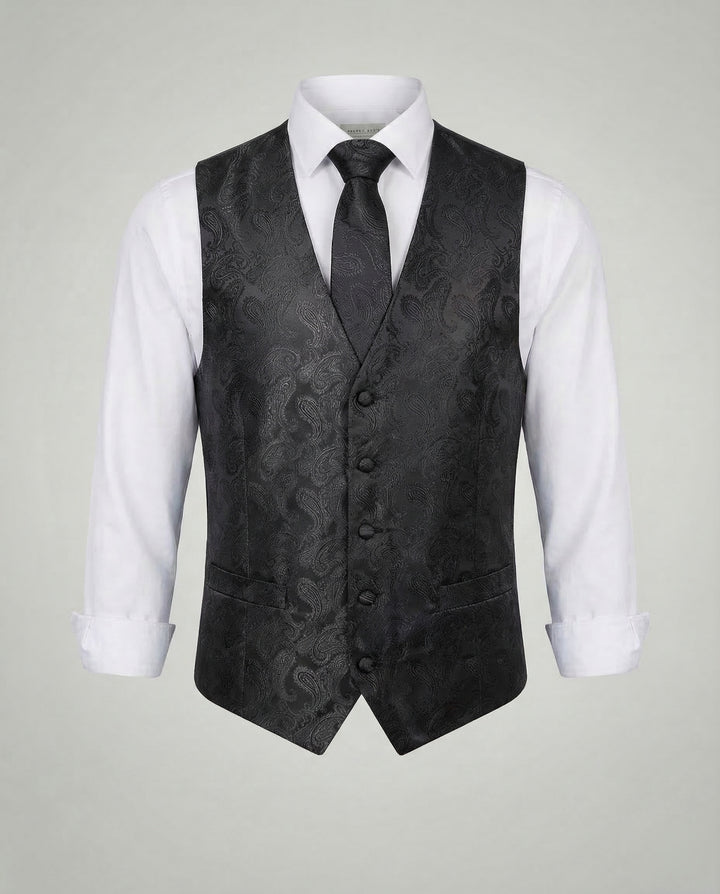 Elegante Paisley Anzugweste Herren