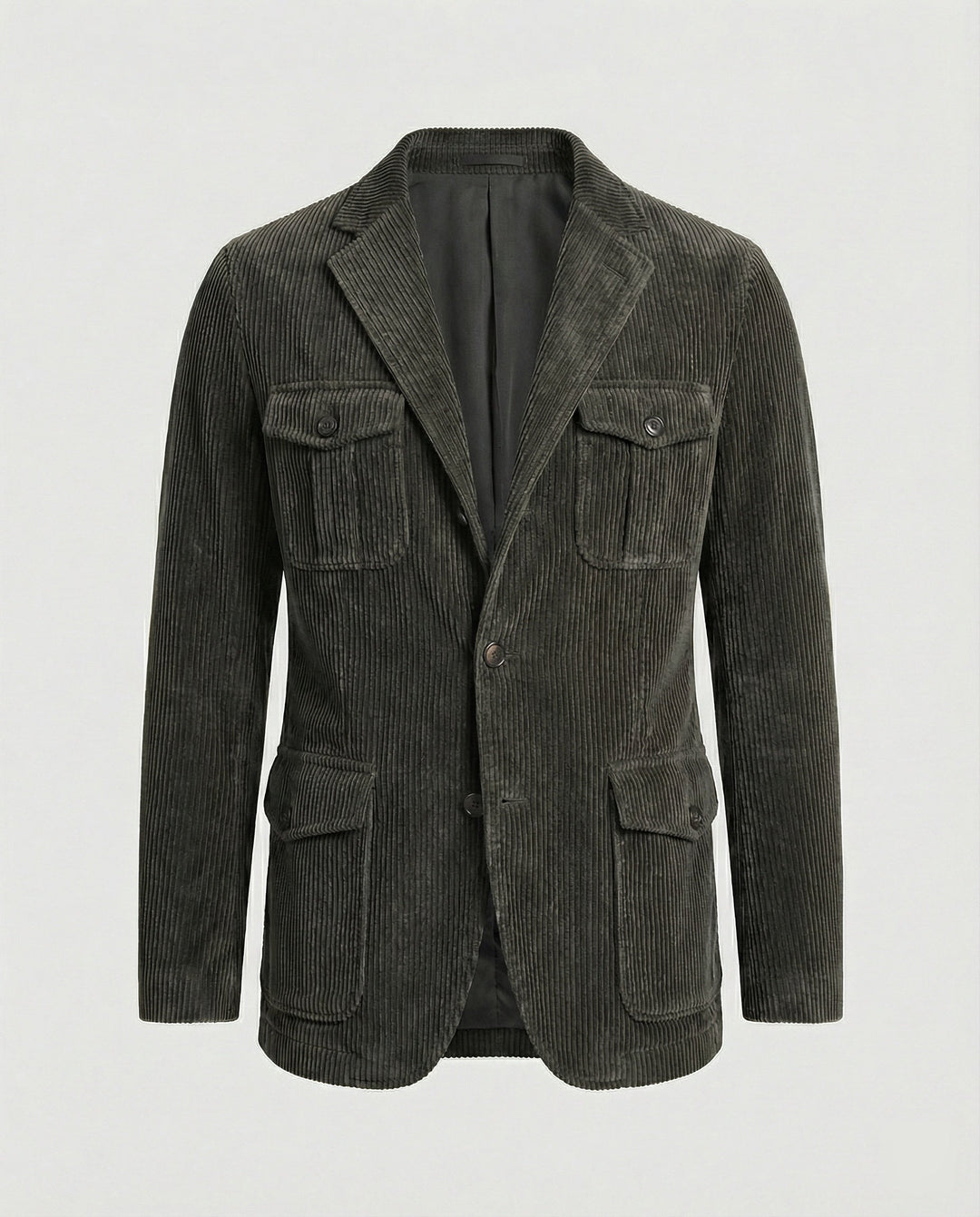 Herren Cordjacke mit multifunktionalen Taschen und modernem Schnitt