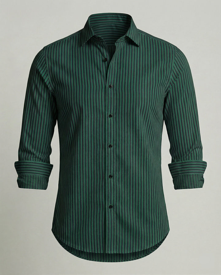 Herren Hemd gestreift slim fit