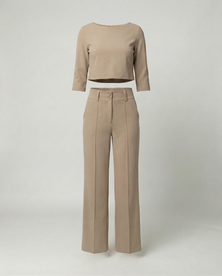 Tailliertes Herbst Hosenset Damen