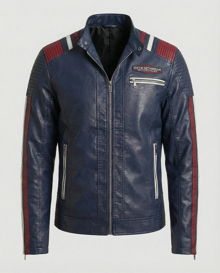 Herren Lederjacke Herren Biker