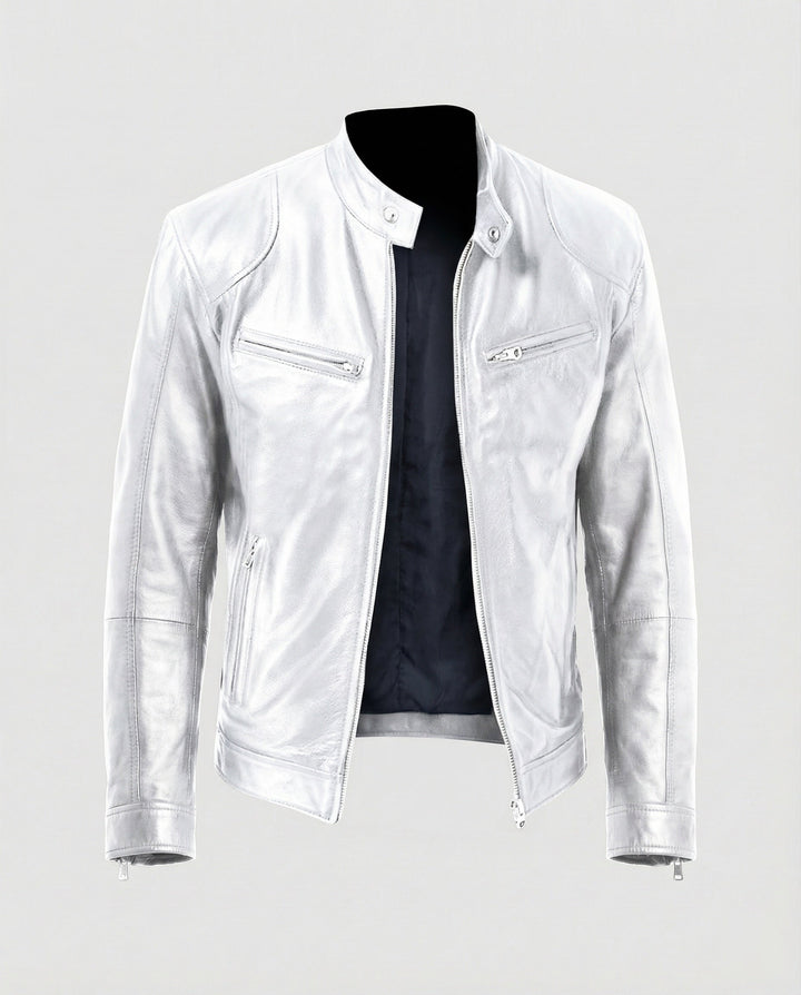 Herren Motorrad Lederblouson
