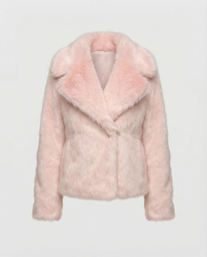 Luxuriöse Weiche Pelzjacke Damen