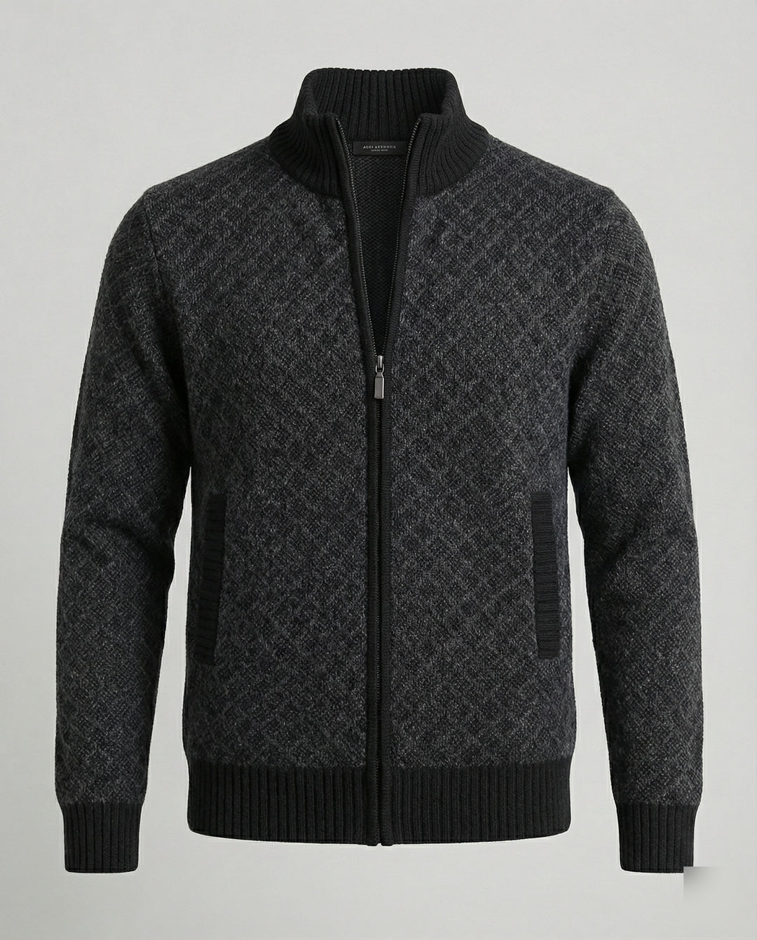 Stilvolle Strickjacke Herren Zipper