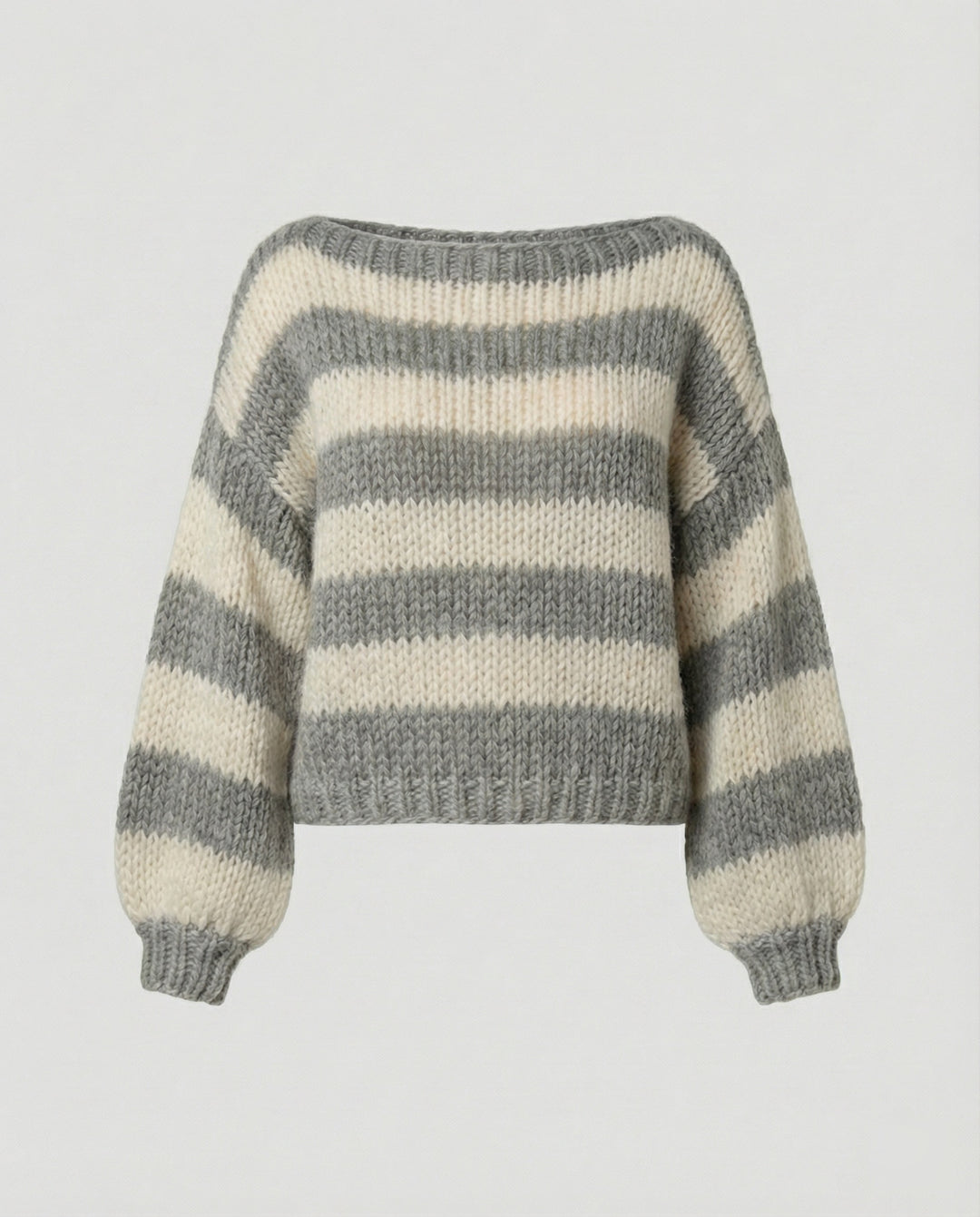 Gestreifter Damen Oversize Pullover