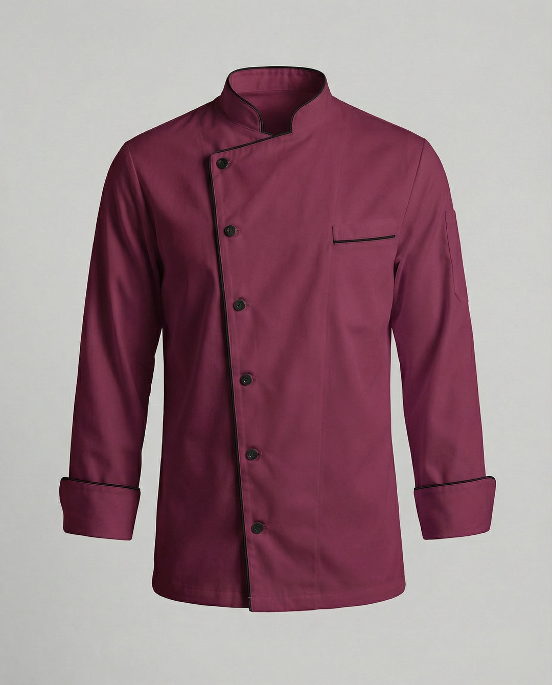 Elegante Kontrast Kochjacke Herren