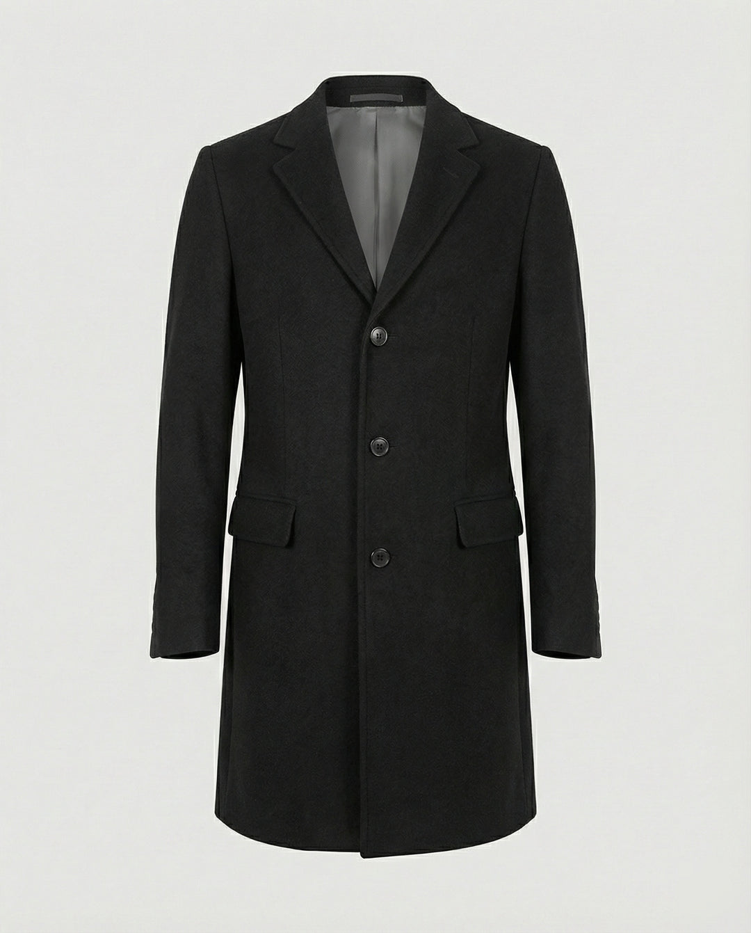Eleganter Wintermantel Revers Herren