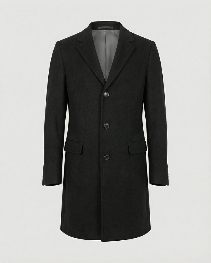 Eleganter Wintermantel Revers Herren