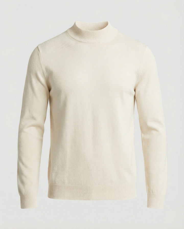 Herren Strickpullover mit Stehkragen