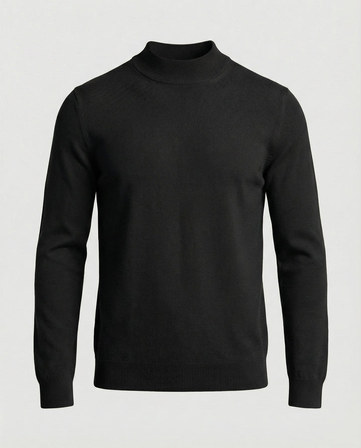 Herren Strickpullover mit Stehkragen