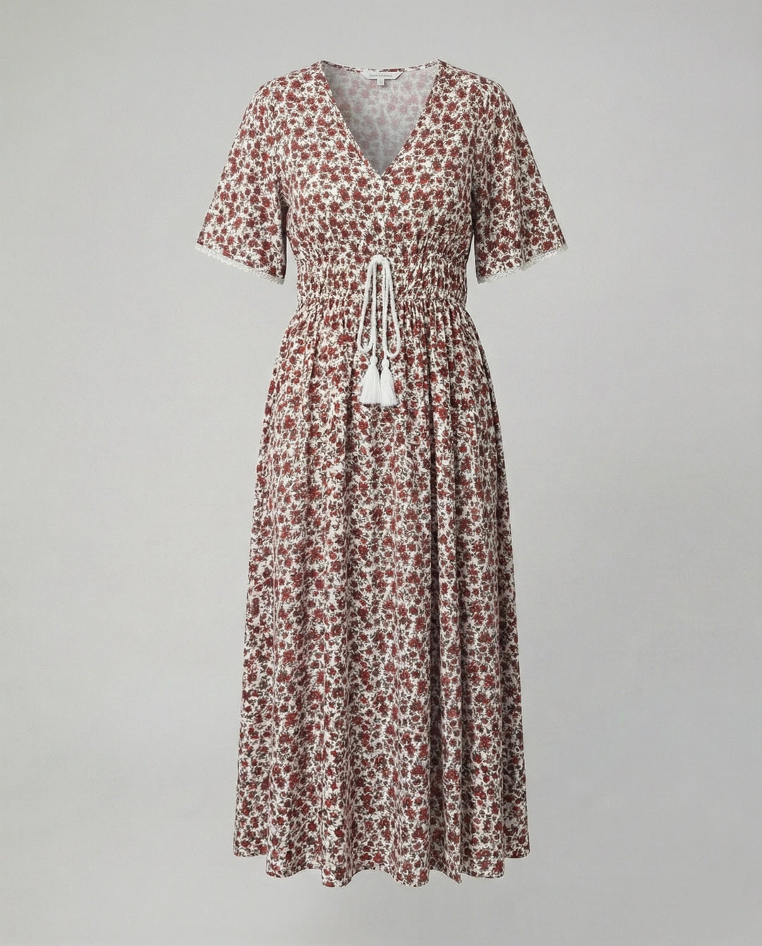 Damen Maxikleid mit floralen Akzenten
