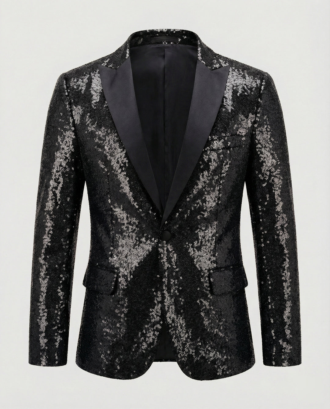 Glänzender Herren Pailletten Blazer