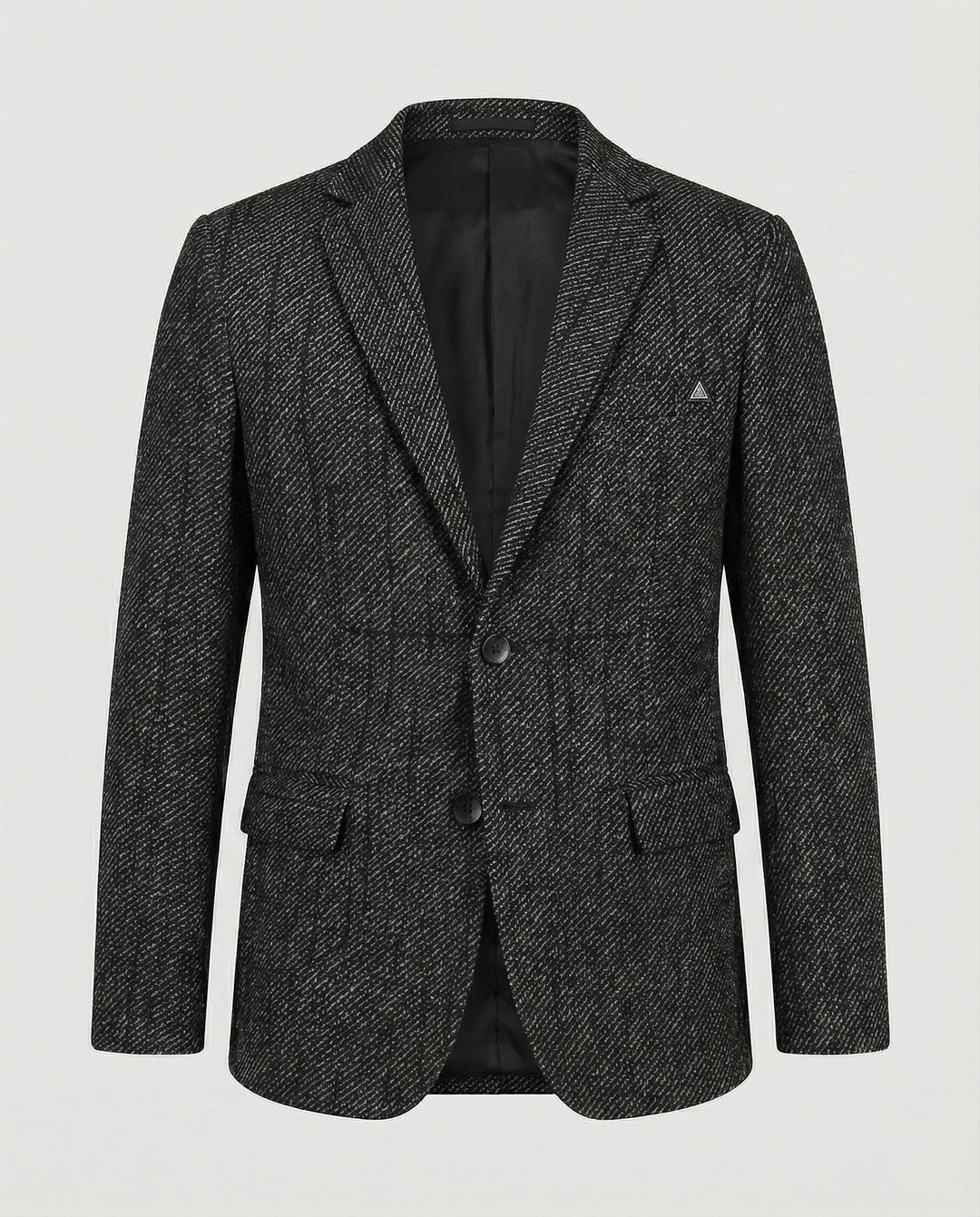 Herren Tweed Sakko Slim Fit 2-Knopf