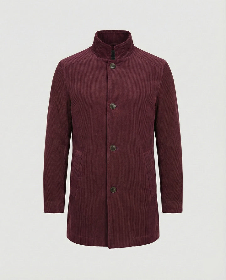 Herren Cordjacke mit hohem Kragen