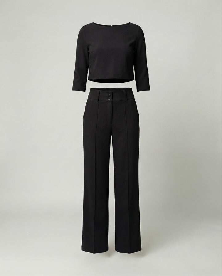 Tailliertes Herbst Hosenset Damen