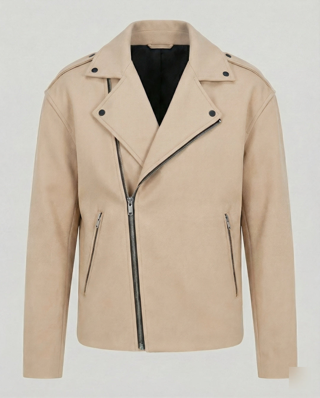 Herren Bikerjacke Leder Weste