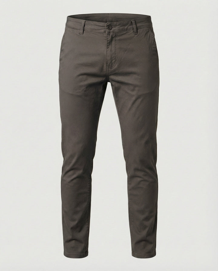 Herren Chinohose Slim Fit mit Elastikbund