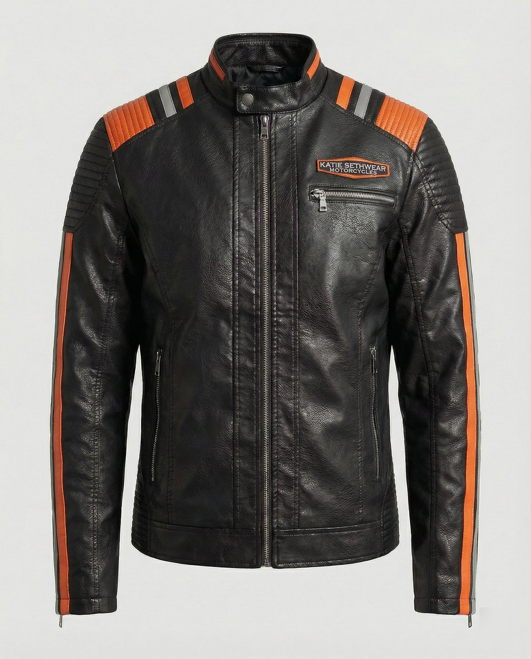 Herren Lederjacke Herren Biker