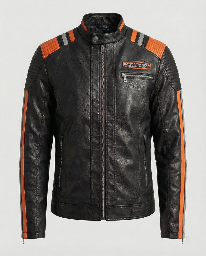 Herren Lederjacke Herren Biker