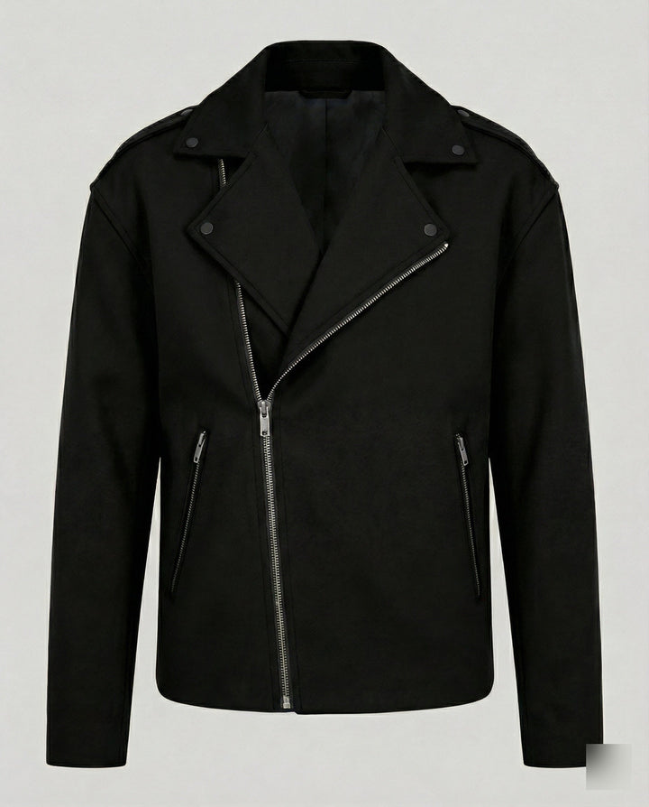 Herren Bikerjacke Leder Weste
