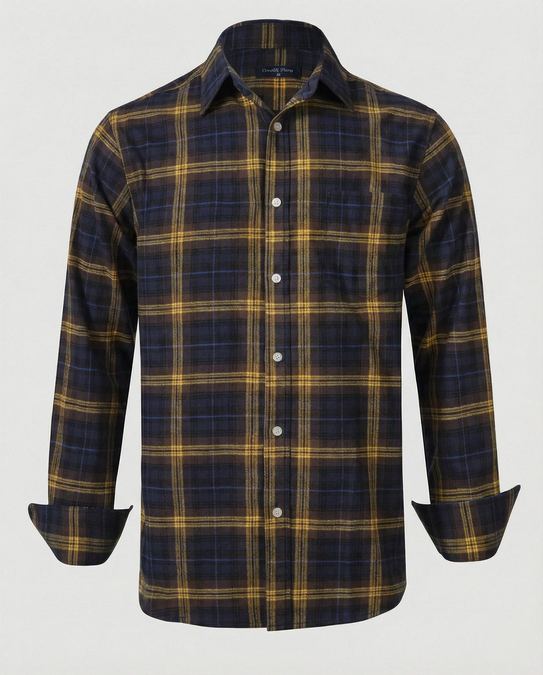 Herren Flanell Langarmhemd Kariert