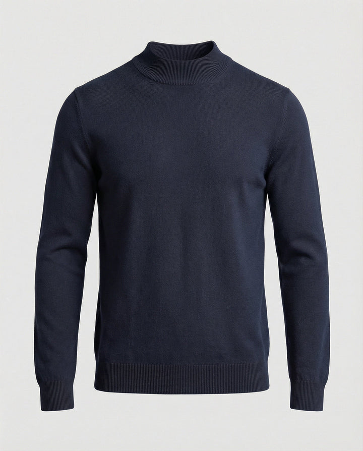 Herren Strickpullover mit Stehkragen