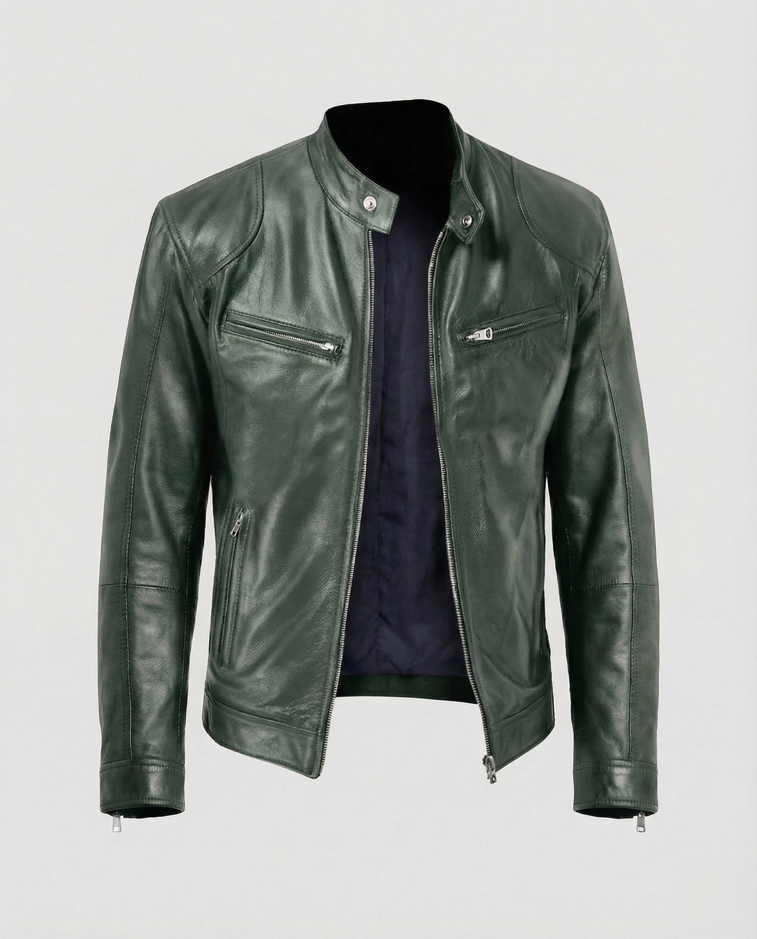 Herren Motorrad Lederblouson