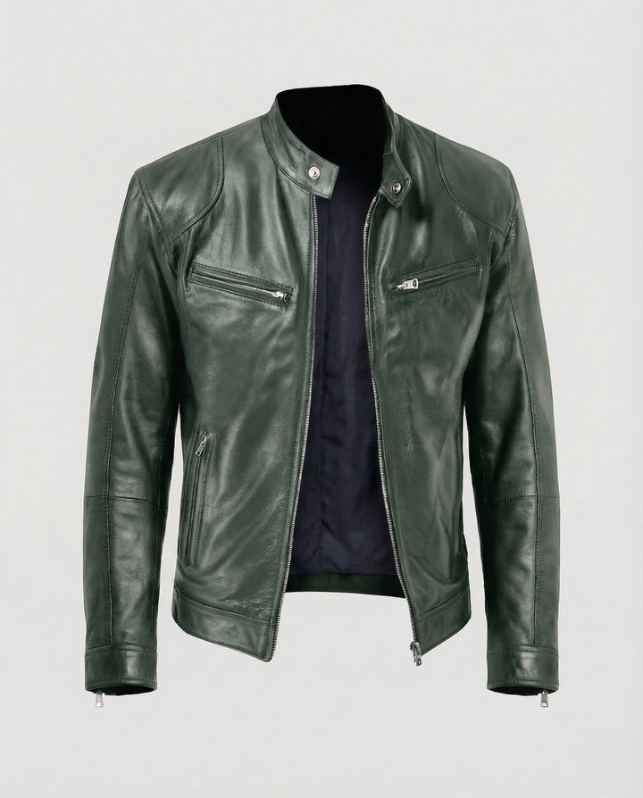 Herren Motorrad Lederblouson