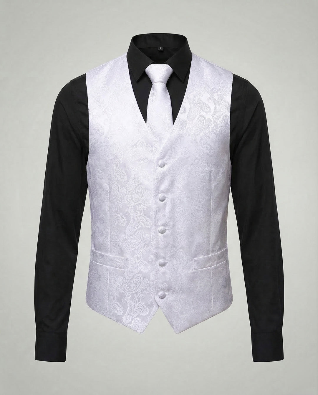 Elegante Paisley Anzugweste Herren