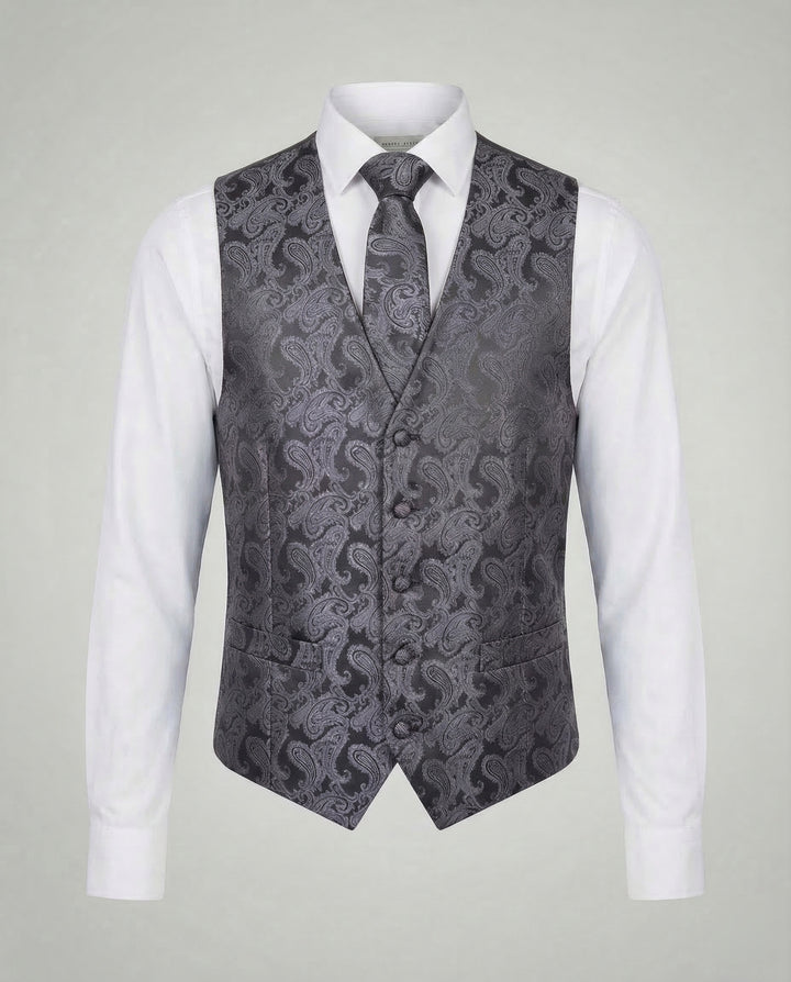 Elegante Paisley Anzugweste Herren