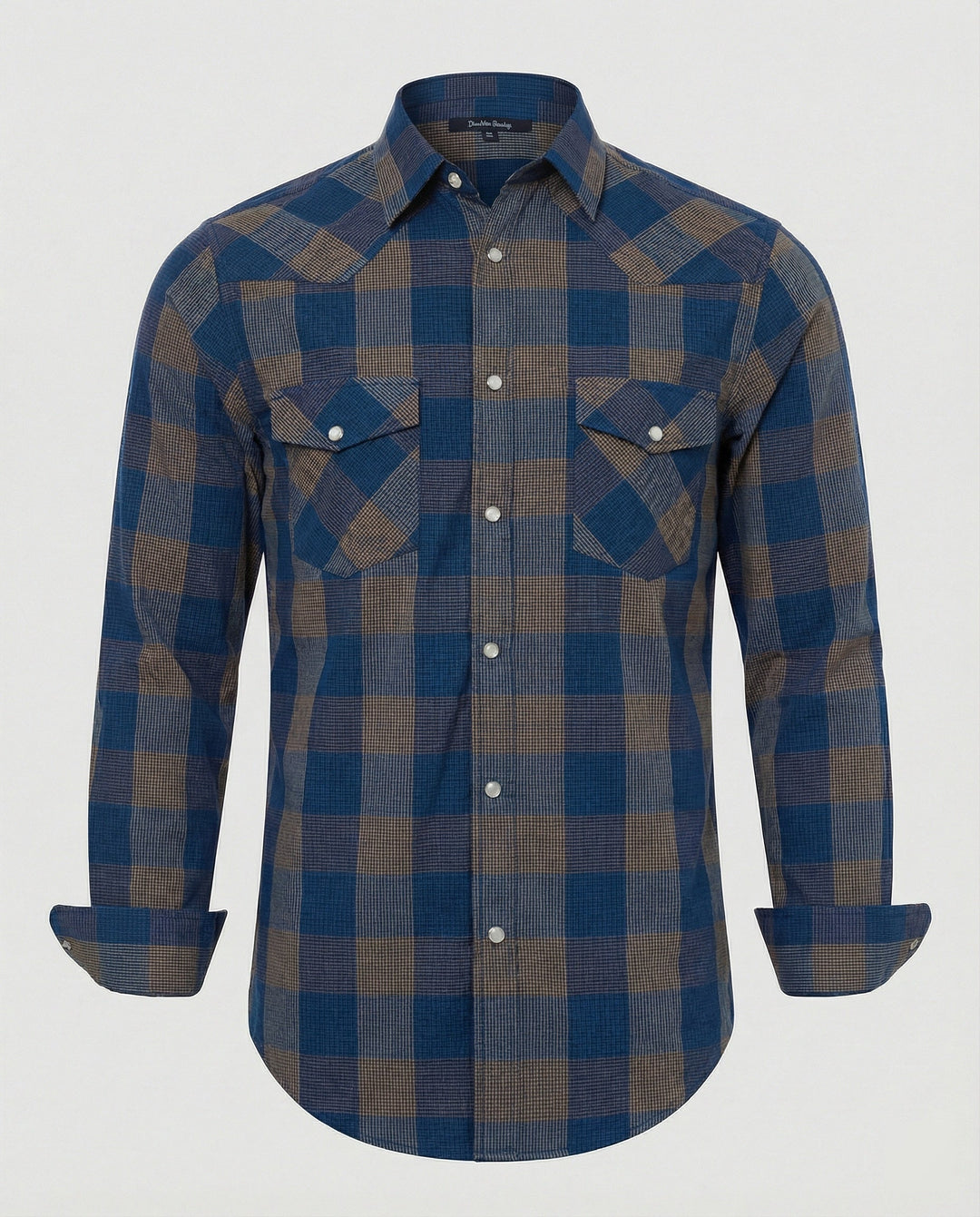 Herren Flanell Langarmhemd Kariert