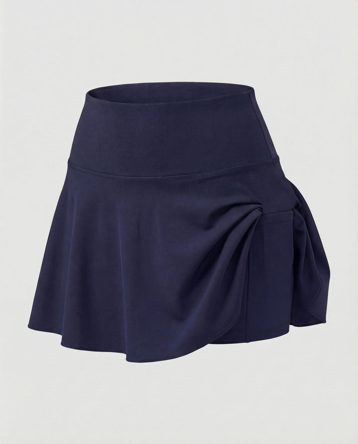 Damen hochgeschnittener Bade-Skort mit Seitentasche