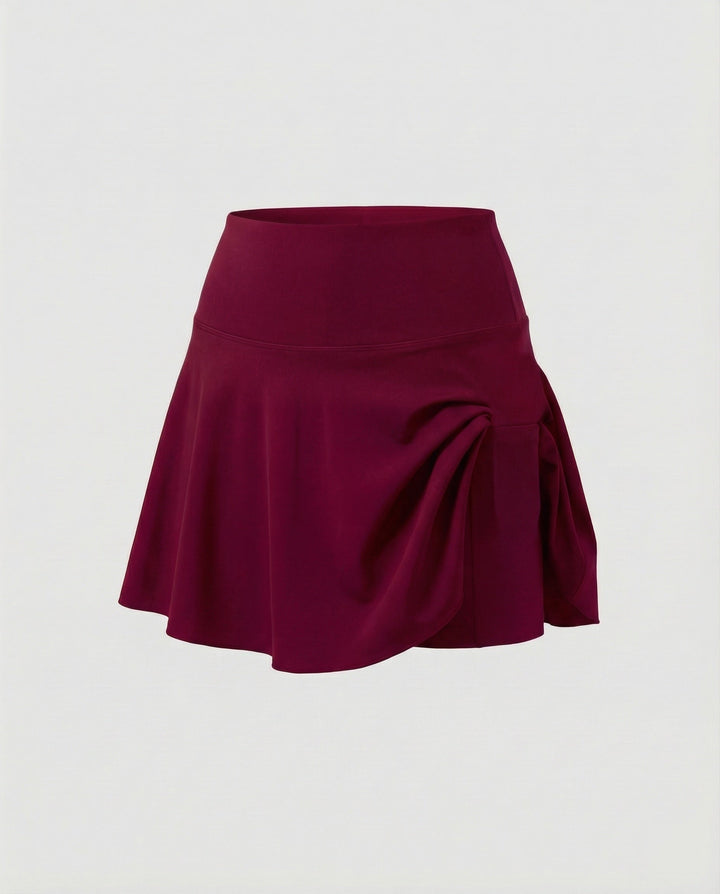 Damen hochgeschnittener Bade-Skort mit Seitentasche