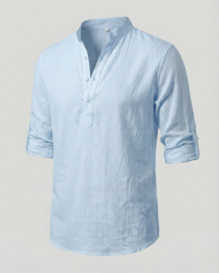 Elegantes Herren Leinenhemd