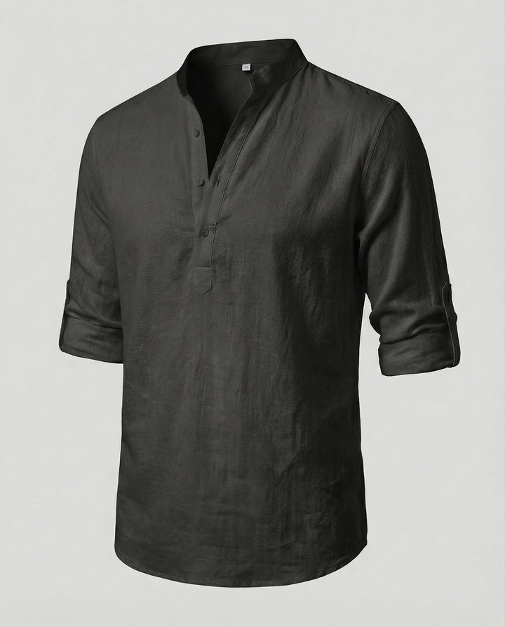 Elegantes Herren Leinenhemd