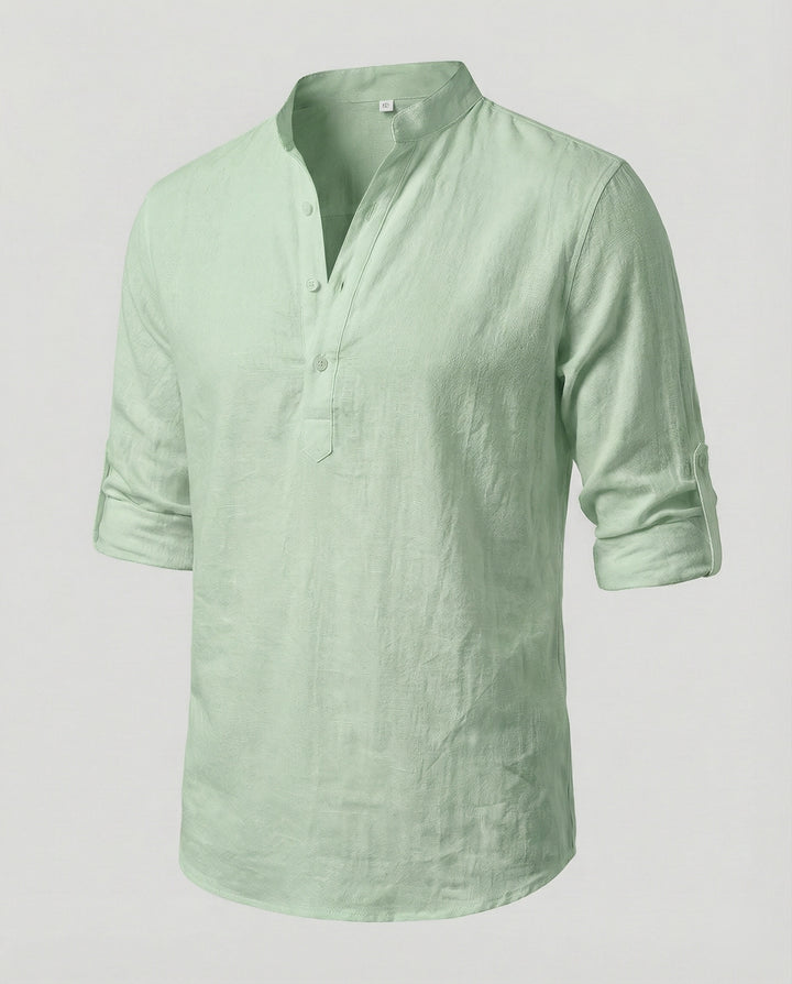 Elegantes Herren Leinenhemd