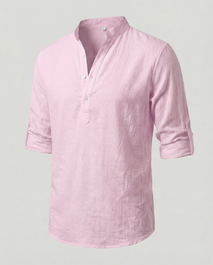 Elegantes Herren Leinenhemd