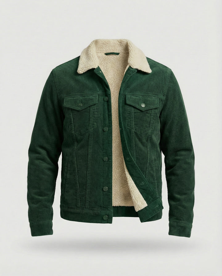 Elegante Cord Herrenjacke