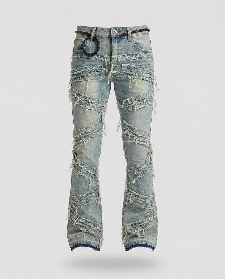 Herren Jeans Destroyed Look gerade