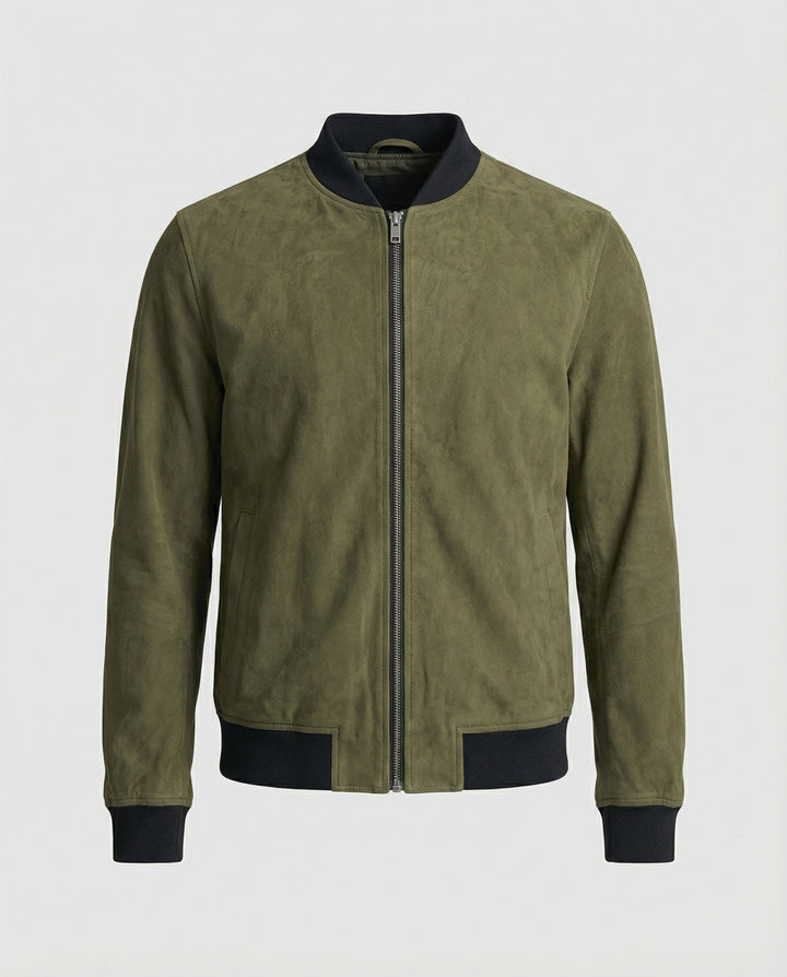 Freizeitkleidung Herren Velours Bomberjacke