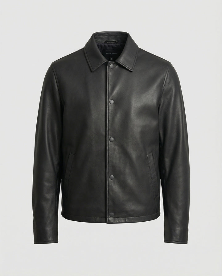 Herren Lederoptik Übergangsjacke