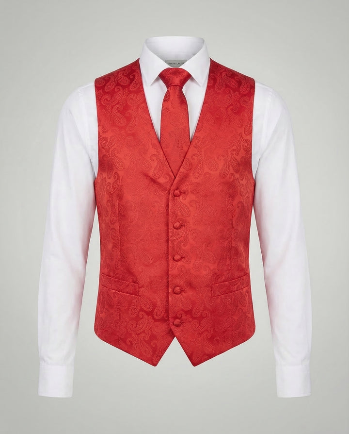 Elegante Paisley Anzugweste Herren