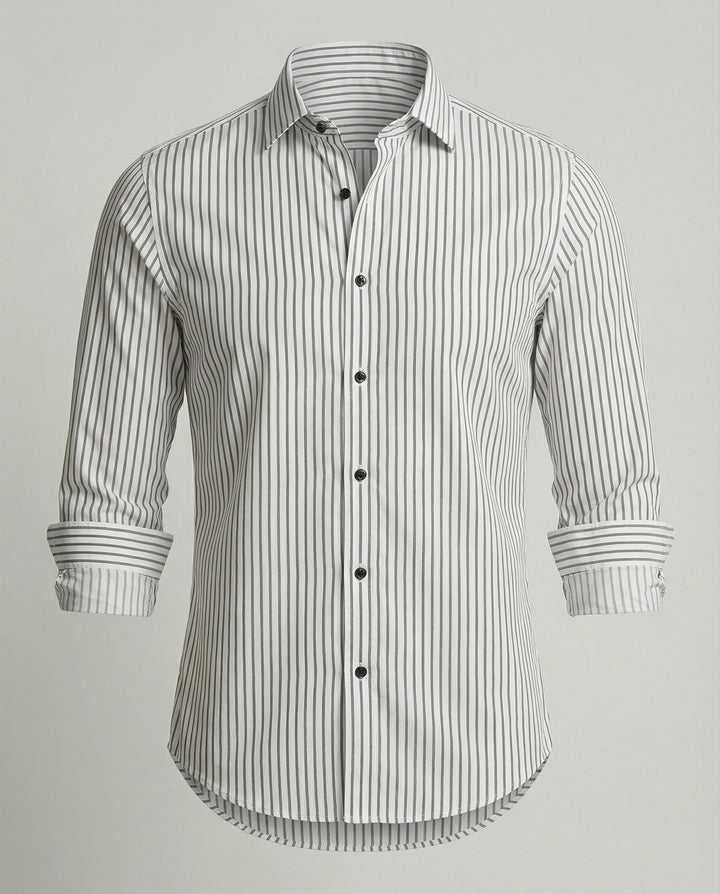 Herren Hemd gestreift slim fit