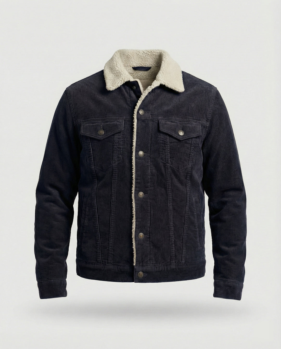 Elegante Cord Herrenjacke