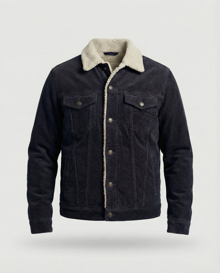 Elegante Cord Herrenjacke