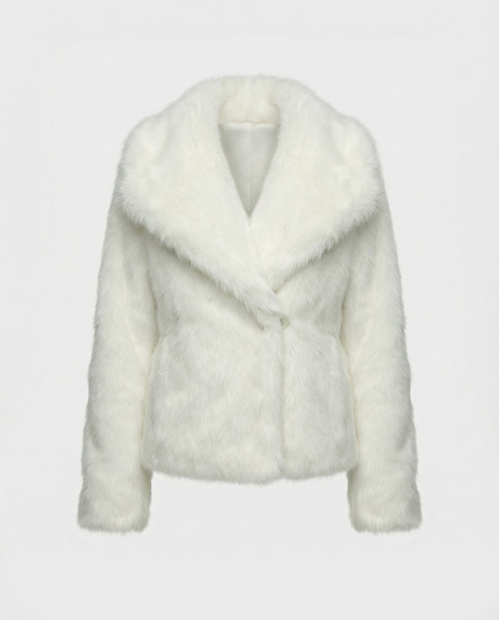Luxuriöse Weiche Pelzjacke Damen