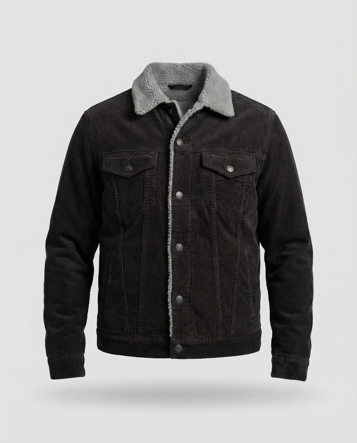 Elegante Cord Herrenjacke